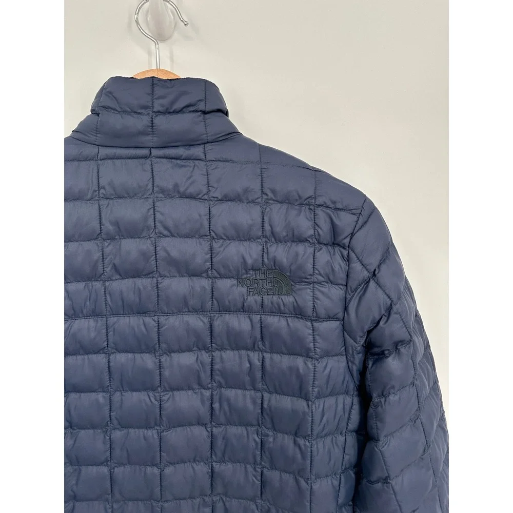 The North Face Thermoball Eco Puffer Jacket Mens XS Navy Blue Full Zip Quilted